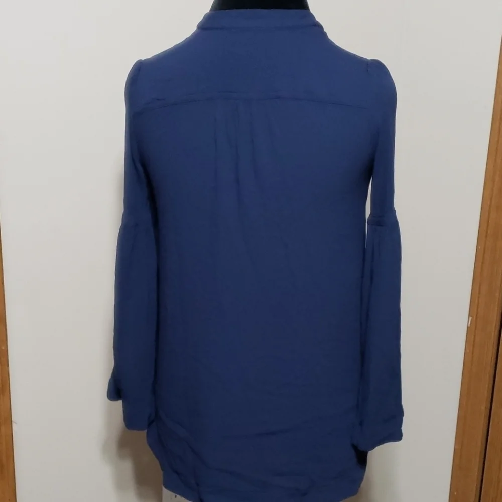 Free people button down light bell sleeve top